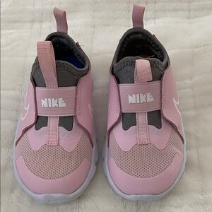 Nike Kids Pink and Gray Slip-On Sneakers